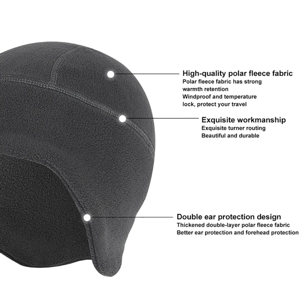 Windproof Fleece Beanie Earflap Winter Hat