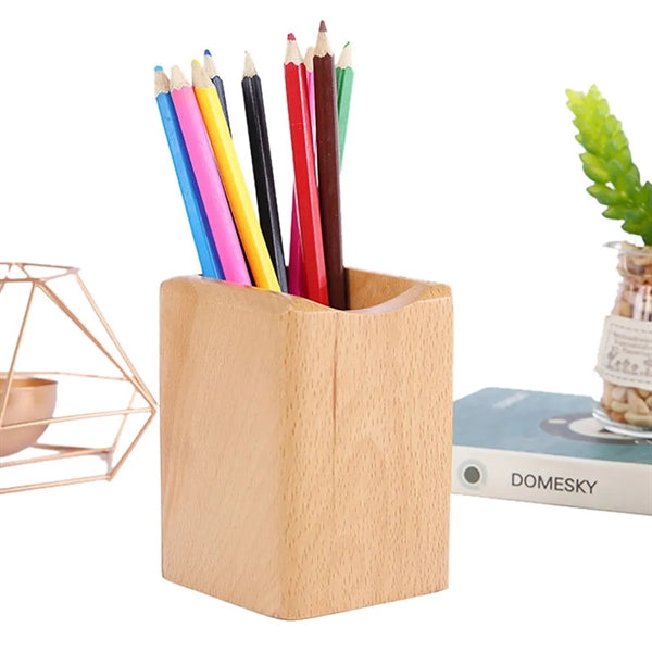 Wooden Pen Holder