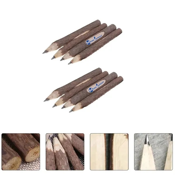 Wood Branch Natural Pencil Rustic Bark Office Wooden Gift