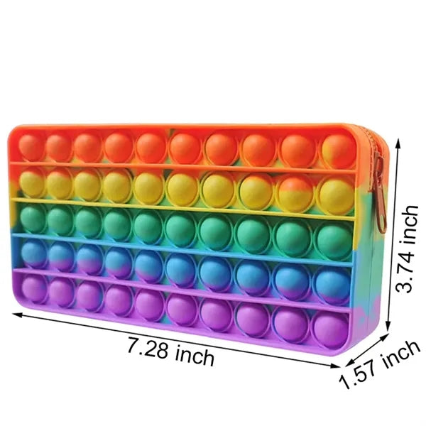 Pop Pencil Case Silicone Multifunctional Stationery Bag