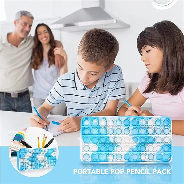 Pop Pencil Case Silicone Multifunctional Stationery Bag