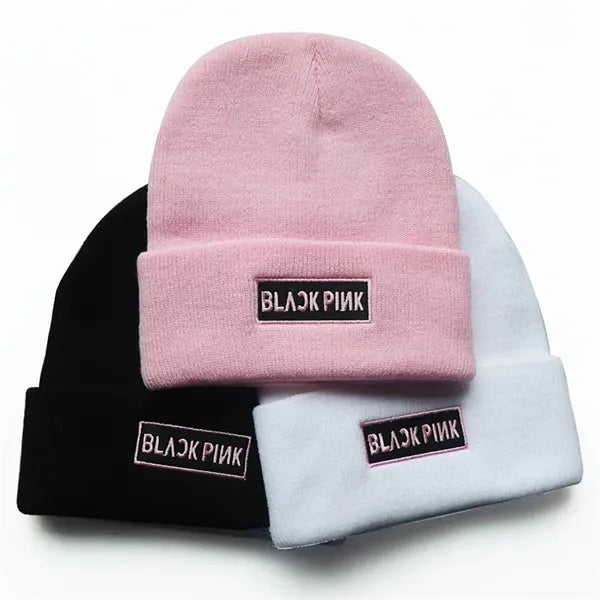 Cuffed Knit Acrylic Beanie With Emblem Or Patch LOGO