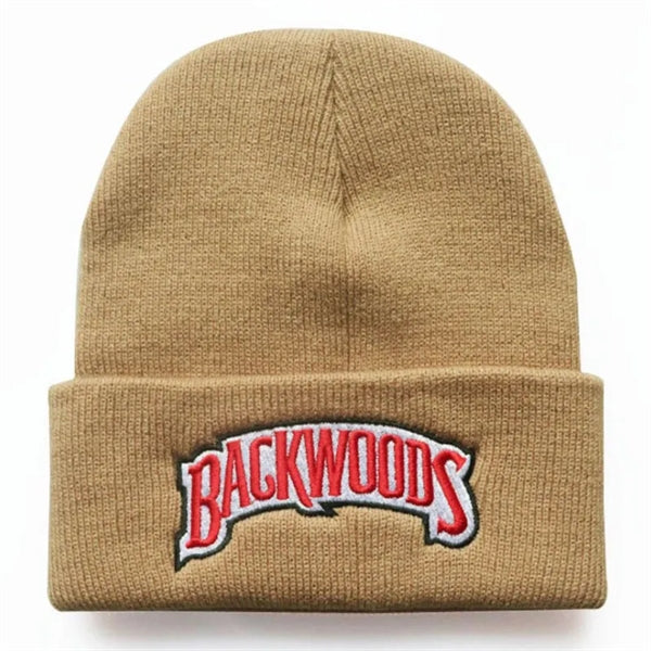 Cuffed Knit Acrylic Beanie With Emblem Or Patch LOGO
