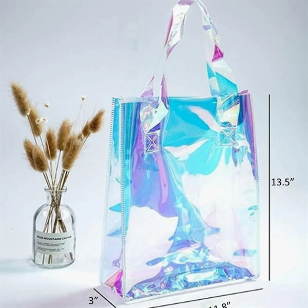Clear Holographic Tote Bag