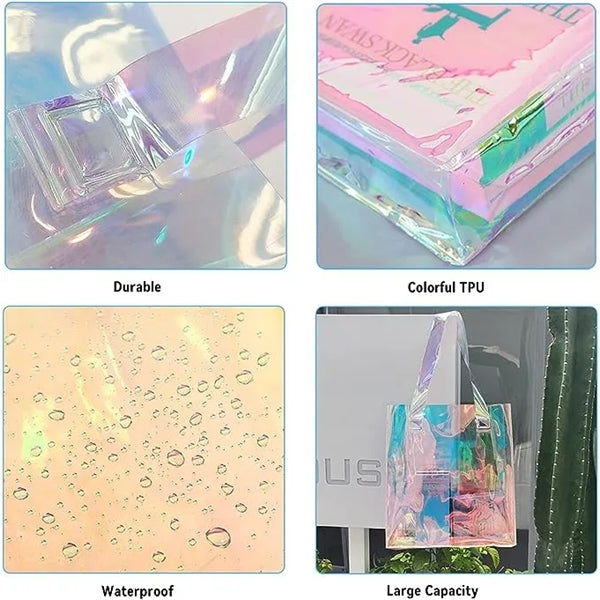 Clear Holographic Tote Bag