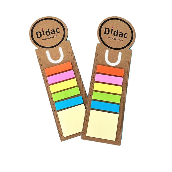 Cork Notebook Bamboo Pen Memo Pad Bookmark Stationery Set