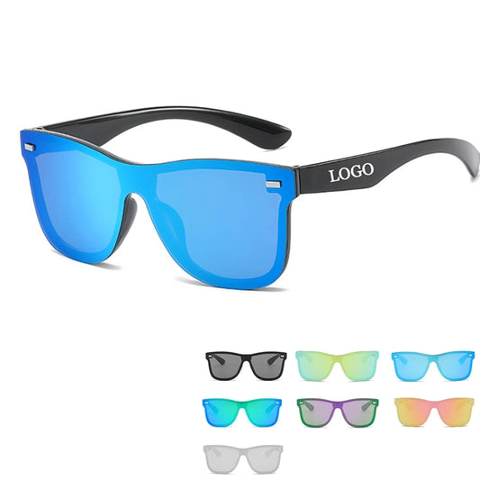 Reflective Rimless Sunglasses