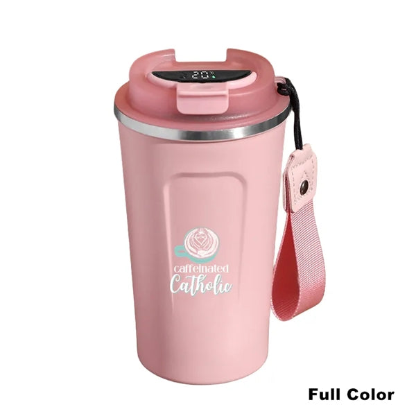 17 oz Vacuum Stainless Steel Temperature Display Coffee Mug