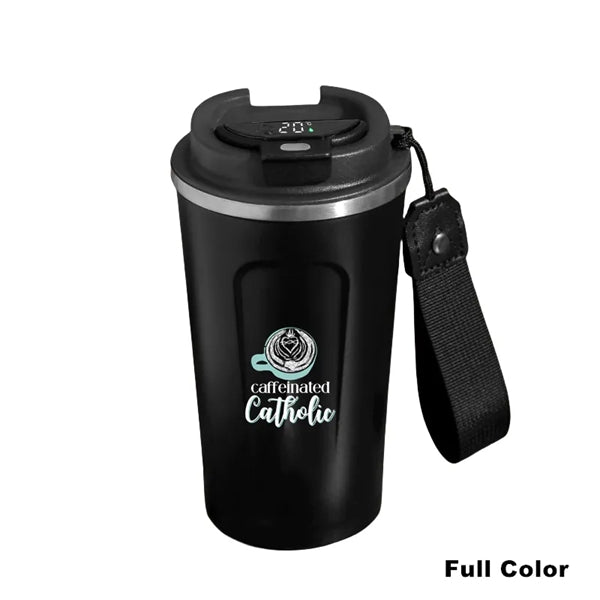 17 oz Vacuum Stainless Steel Temperature Display Coffee Mug
