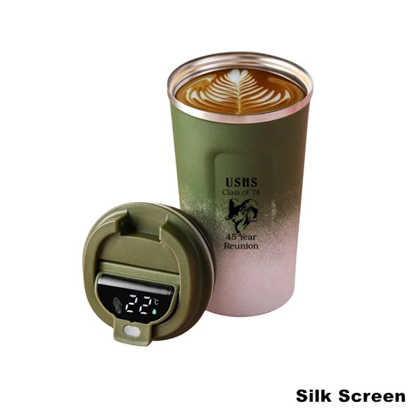 17 oz Vacuum Stainless Steel Temperature Display Coffee Mug