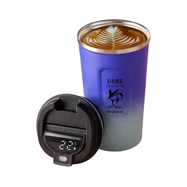 17 oz Vacuum Stainless Steel Temperature Display Coffee Mug