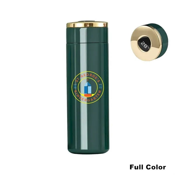 12/14 oz Stainless Steel Vacuum Flask Temperature Display