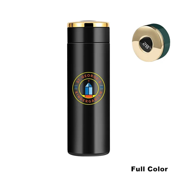 12/14 oz Stainless Steel Vacuum Flask Temperature Display