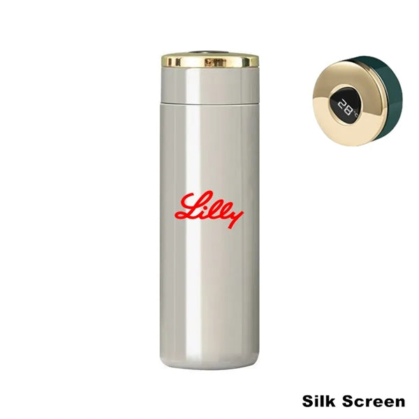 12/14 oz Stainless Steel Vacuum Flask Temperature Display