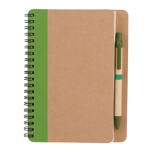 Spiral Notebook with Pen 5" x 7" Eco Friendly