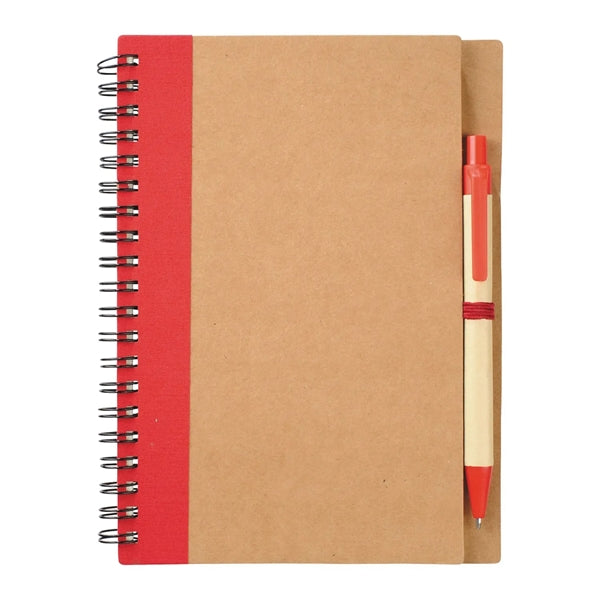 Spiral Notebook with Pen 5" x 7" Eco Friendly