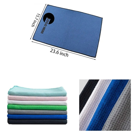 Microfiber Waffle Golf Tri-Fold Towel W/Hook
