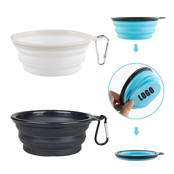 Small Collapsible Silicone Pet Bowl 13.5 Oz
