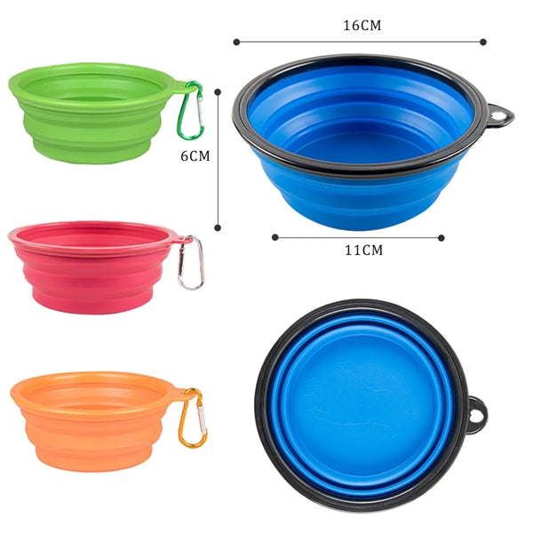 Collapsible Silicone Pet Bowl 22 Oz
