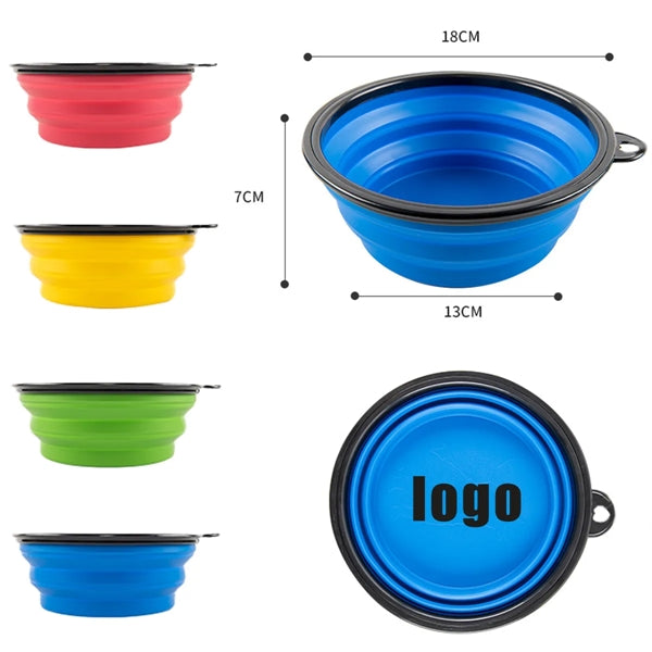 Big Collapsible Silicone Pet Bowl 34 Oz