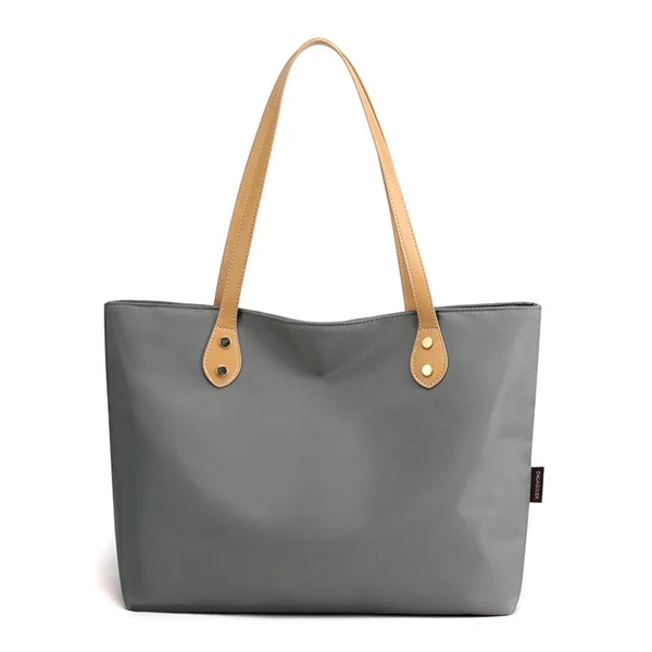 Nylon Waterproof Simple Style Tote Bag