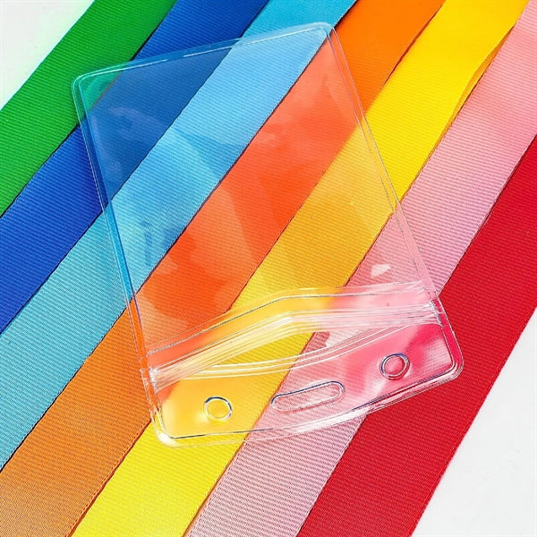 Lanyards With Clear ID Card Badge Holder