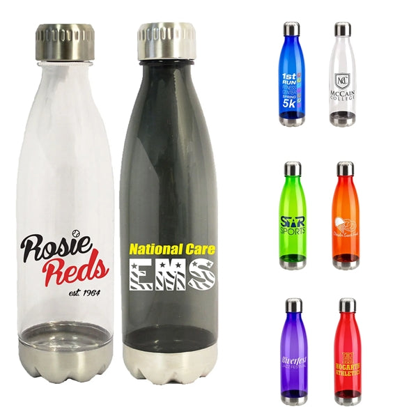 17 oz Bottle with Stainless Base and Cap