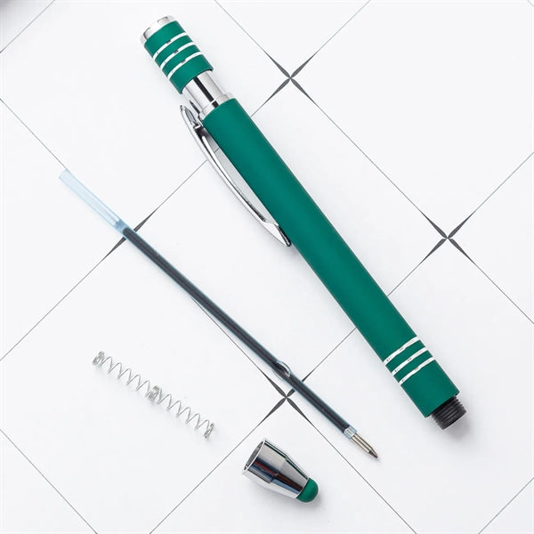 Creative Metal Ballpoint Click Pen W/ Stylus