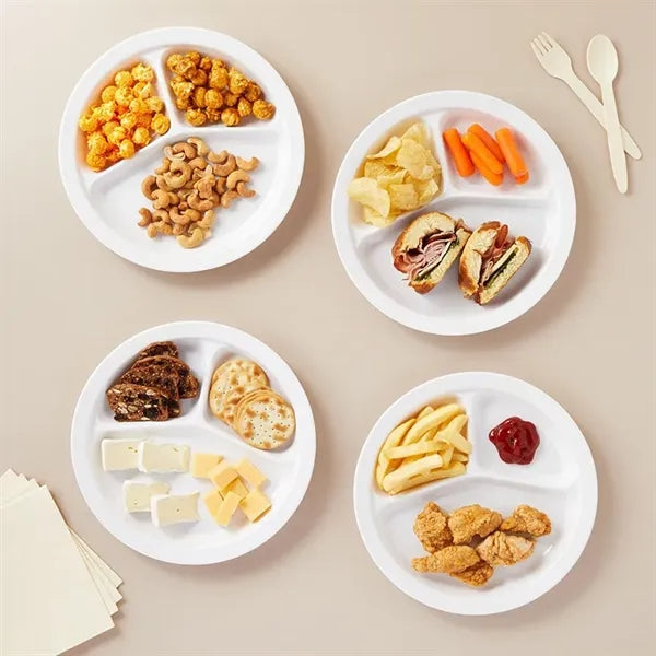 10" Melamine Picnic Divided Plate