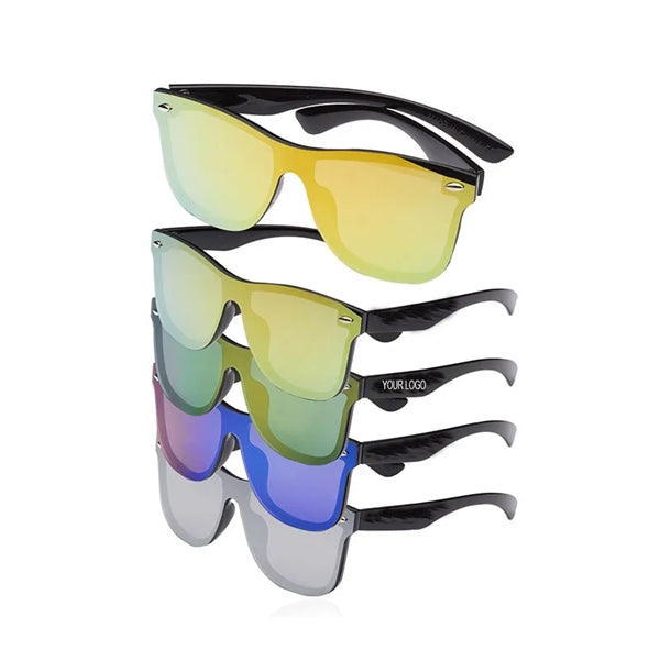 UV400 Mirror Lenses Plastic Sunglasses