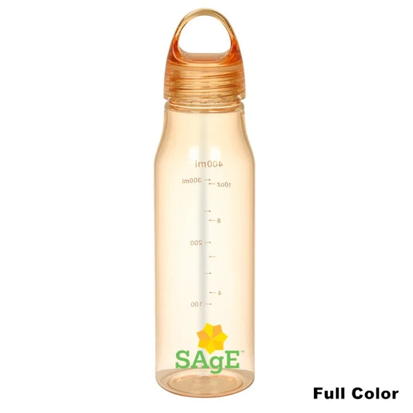 14 oz Kids Sports Plastic Water Bottle With Capacity Scale