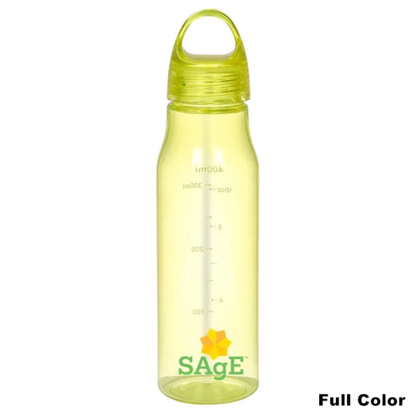14 oz Kids Sports Plastic Water Bottle With Capacity Scale