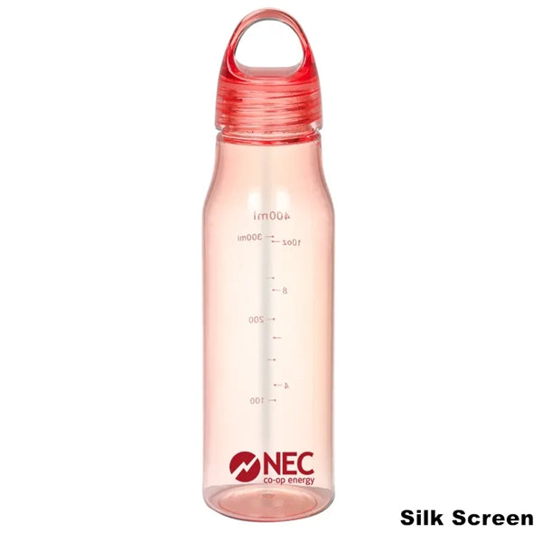 14 oz Kids Sports Plastic Water Bottle With Capacity Scale