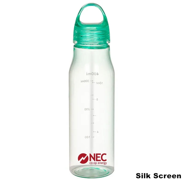 14 oz Kids Sports Plastic Water Bottle With Capacity Scale