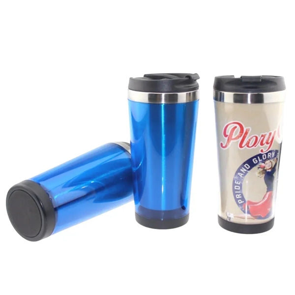 450ML Tumbler Stainless Steel w/ Photo Insert Flip Spout Lid