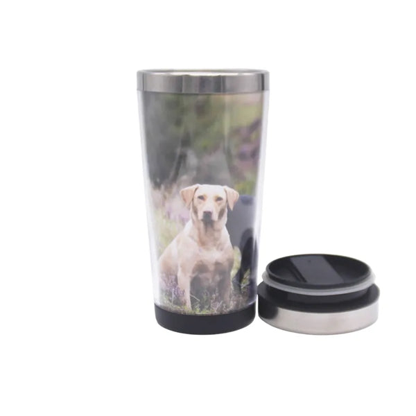 450ML Tumbler Stainless Steel w/ Photo Insert Flip Spout Lid
