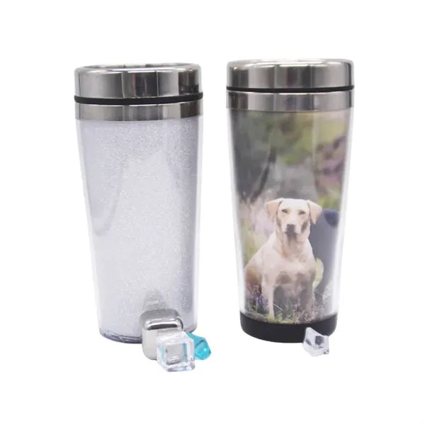 450ML Tumbler Stainless Steel w/ Photo Insert Flip Spout Lid