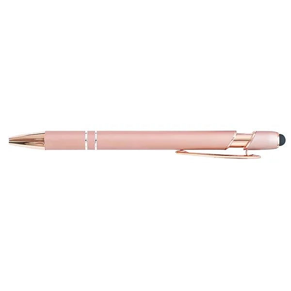 Rose Gold Soft-Touch Aluminum Pen w/ Stylus