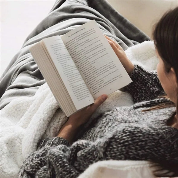 Sherpa Fleece Throw Blanket for Couch