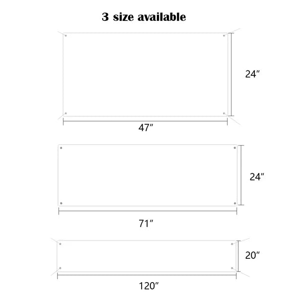 Large Blank Banners