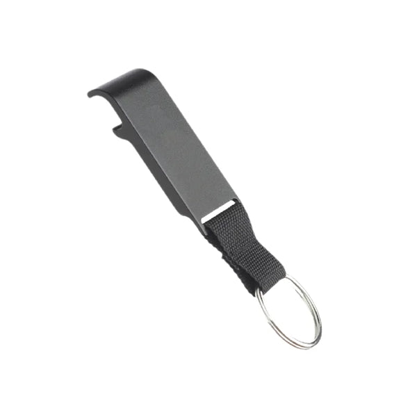 Matte Metal Bottle Opener Keychain