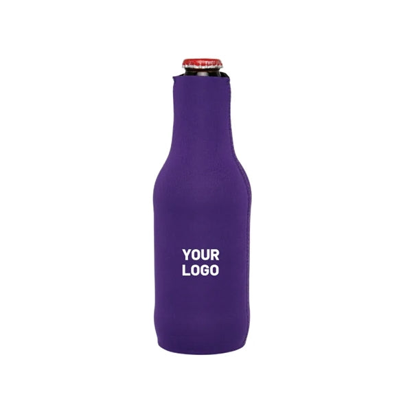 Zippered Neoprene Bottle Cooler