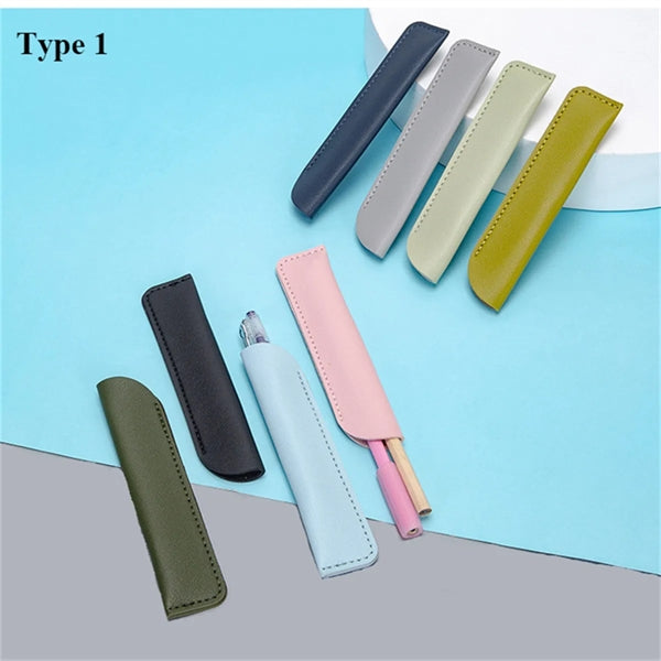 PU Leather Pen Case Holder