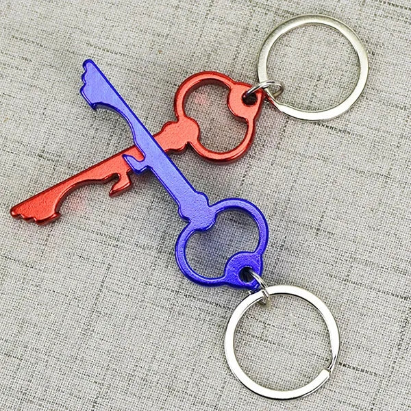 Key Shape Bottle Opener Keychains