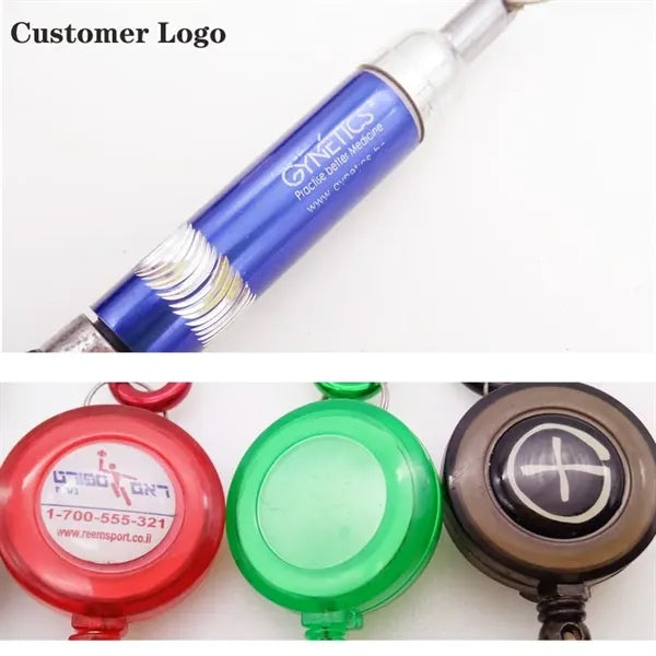Portable Ballpoint Pen With Carabiner