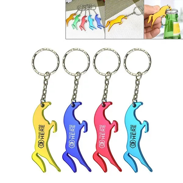 Horse Shape Bottle Opener Keychains