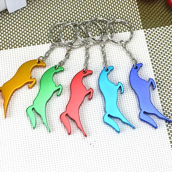 Horse Shape Bottle Opener Keychains