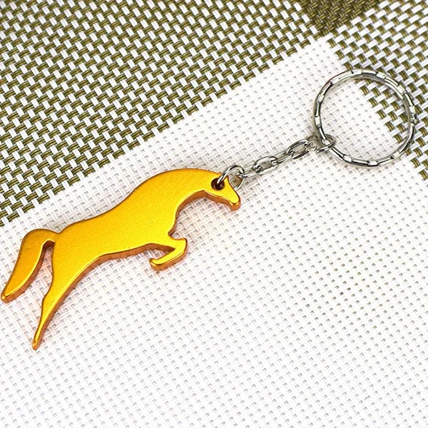 Horse Shape Bottle Opener Keychains