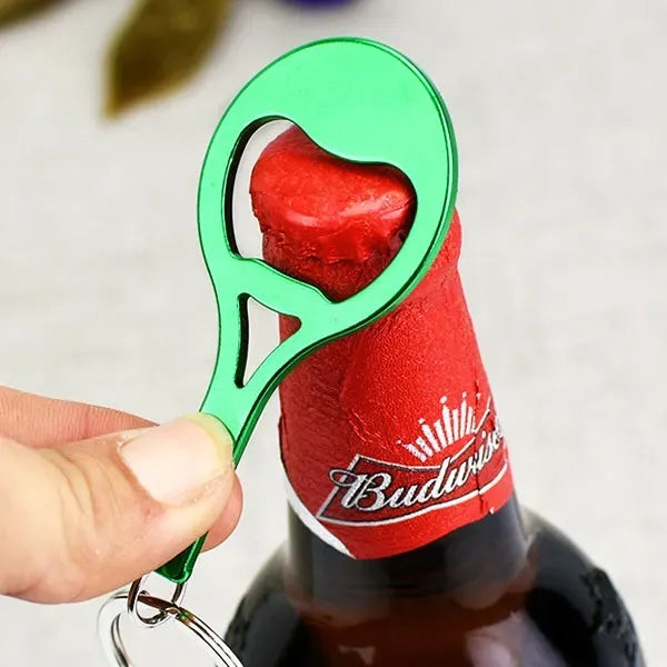 Tennis Racket Shape Bottle Opener Keychains