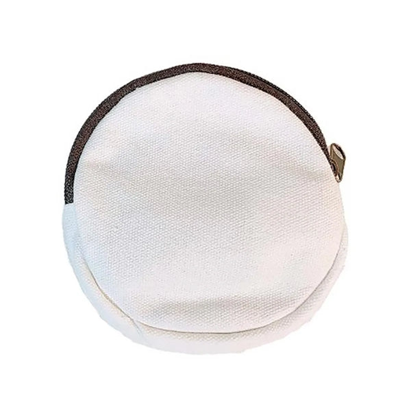 Canvas Round Coin Pouch